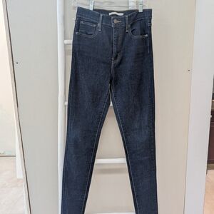 Levi's Dark Blue Mile High Rise Women's Skinny Jeans